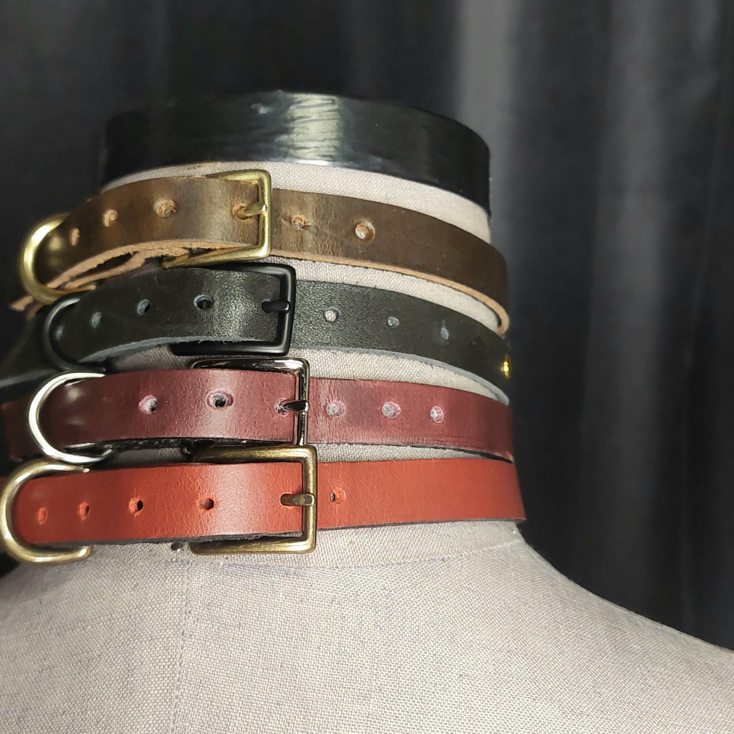 High-end Spiked Leather Collar. Mature PUNK.