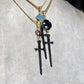 Sword & the Stone dagger necklace. Handmade goth minimalist necklace.