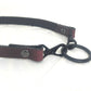 The Nightshade. Handmade Plum Leather Collar with 1" Oring and Swivel Snaps.