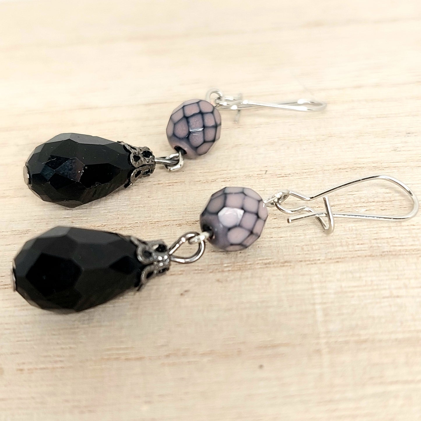 Shy Violet Drop Earrings