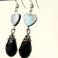 Rainbow heart earrings