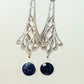 Sapphire Filigree Drop Earrings