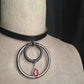 Chic Stone, Steel, & Silver oring collar.