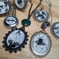 Rorschach Test I pendant necklace. Handmade. One-of-a-kind.