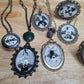 Rorschach Test I pendant necklace. Handmade. One-of-a-kind.