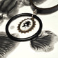 The Watchman Ink Blot Choker. Mix finishes. Antique frame, black steel O-ring.