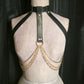 Black & Gold Bodice Harness