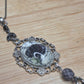 Enchanted Forest Botanical Necklace. One-of-a-kind pressed flower pendant.