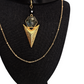 Labradorite Apex — Leather & Gold Statement Necklace