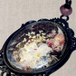Persephone. Kinda dead, kinda alive. Statement pendant with real pressed flowers. One-of-a-kind.