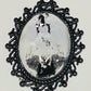 Rorschach Test II. Emerald & Ink Blot Pendant Necklace. Handmade. One-of-a-kind.