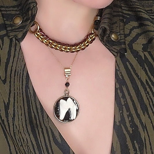 Coyote tooth pendant.
